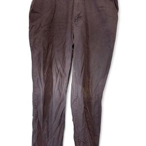 Aramark Authentic Industrial Work Pants Adjustec Stretch Gray 36x30 Mens